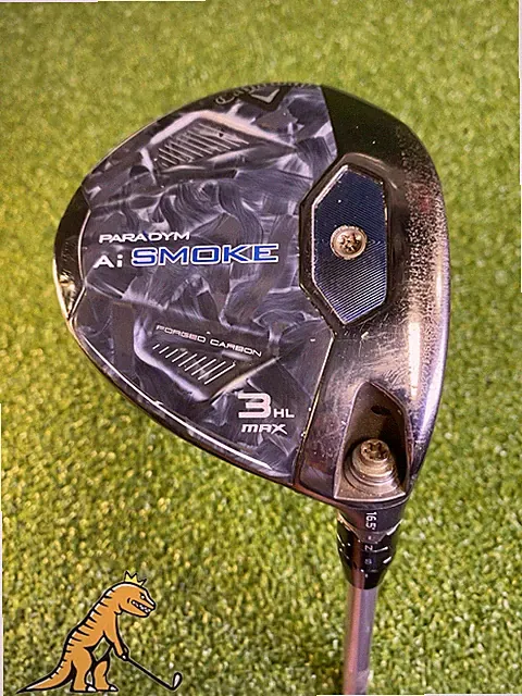 Used RH Callaway Ai Smoke Max 3HL 16.5* 3-Wood Aldila Ascent 40g Senior Flex
