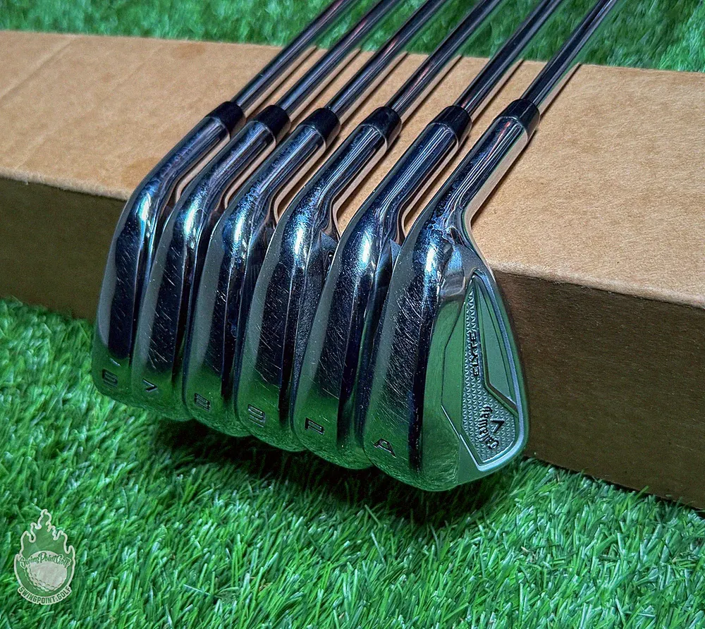 Used RH Callaway Elyte Irons 6-PW/AW Vector 90g Stiff Flex Steel Golf Club Set
