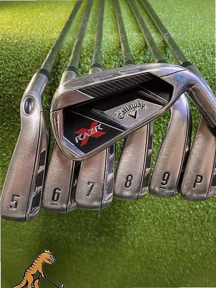 Used RH Callaway RAZR X Iron Set 4-PW RAZR Uniflex Steel