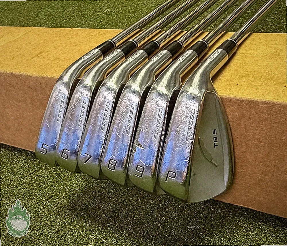 Used RH Fourteen TB-5 Forged Irons 4-PW FS90i Stiff Flex Steel Golf Club Set