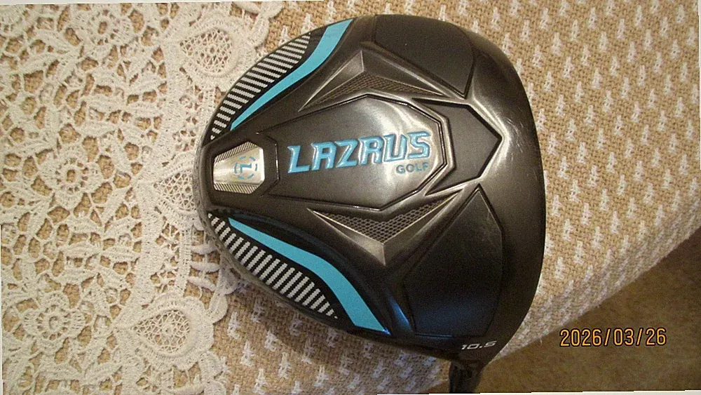 Used RH Mens Lazrus Stiff Flex Graphite 10.5° Driver With Top Flite Headcover