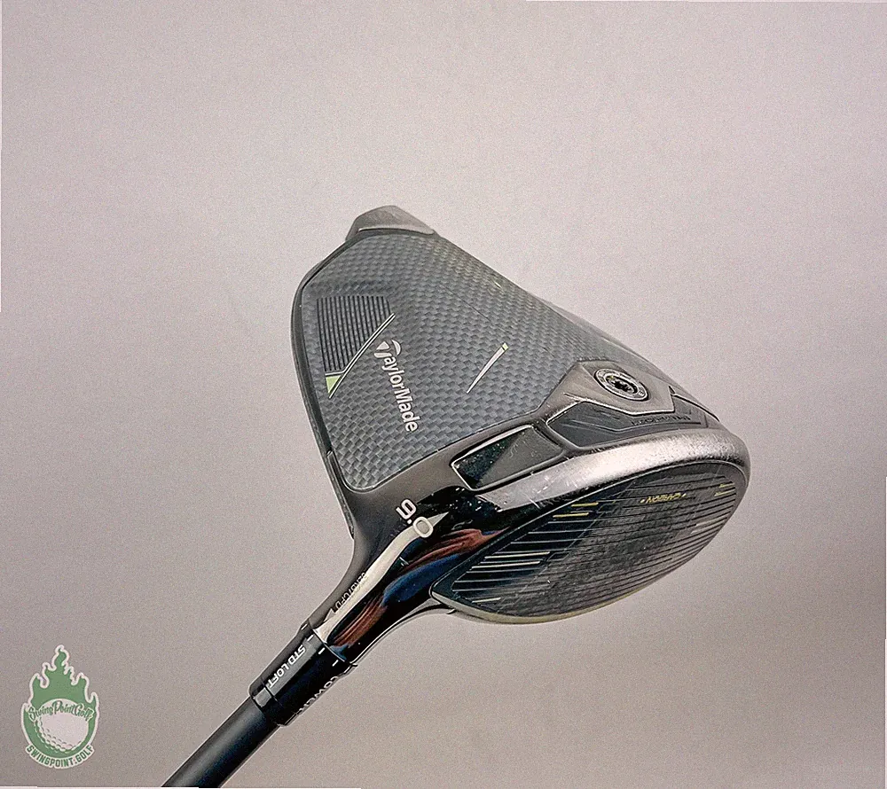 Used RH TaylorMade Qi35 Driver 9* REAX 50g Extra Stiff Flex Graphite Golf Club