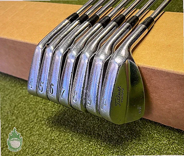 Used RH Titleist 670 Forged Irons 4-PW X100 Extra Stiff Flex Steel Golf Set