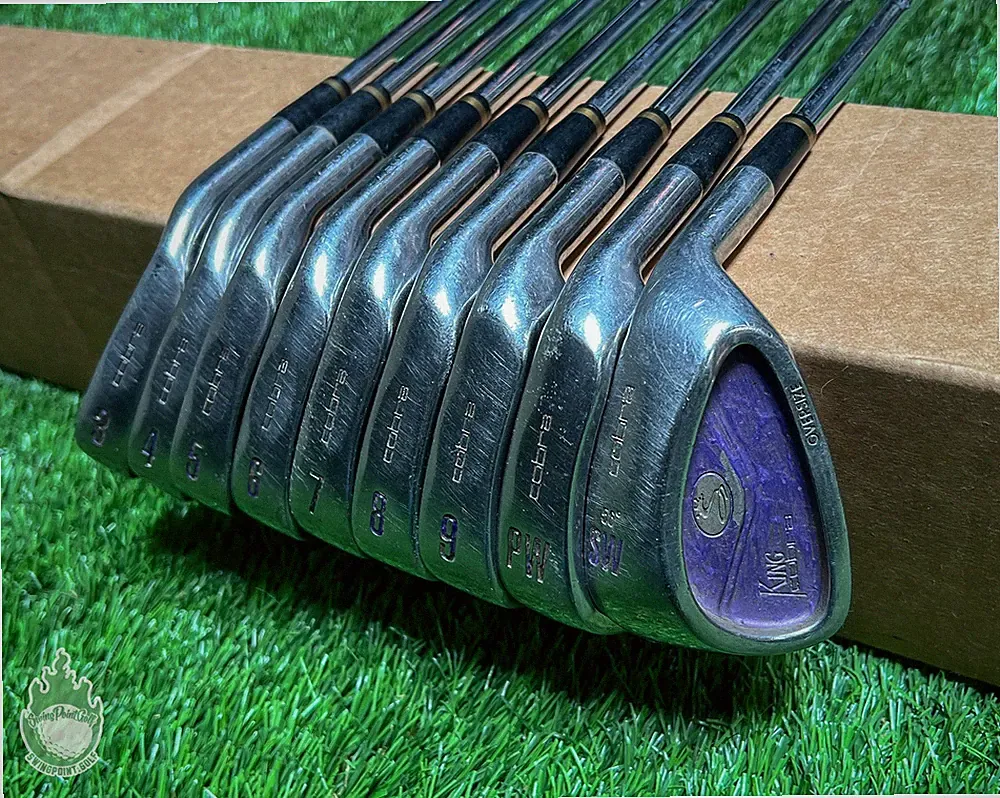 Used Right Handed King Cobra Oversize Irons 3-PW/SW Stiff Steel Golf Club Set