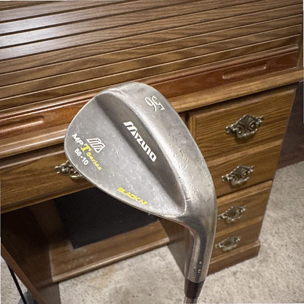 Used Right Handed Mizuno MP T Series 56 10 Wedge Steel Stiff Shaft Golf Club