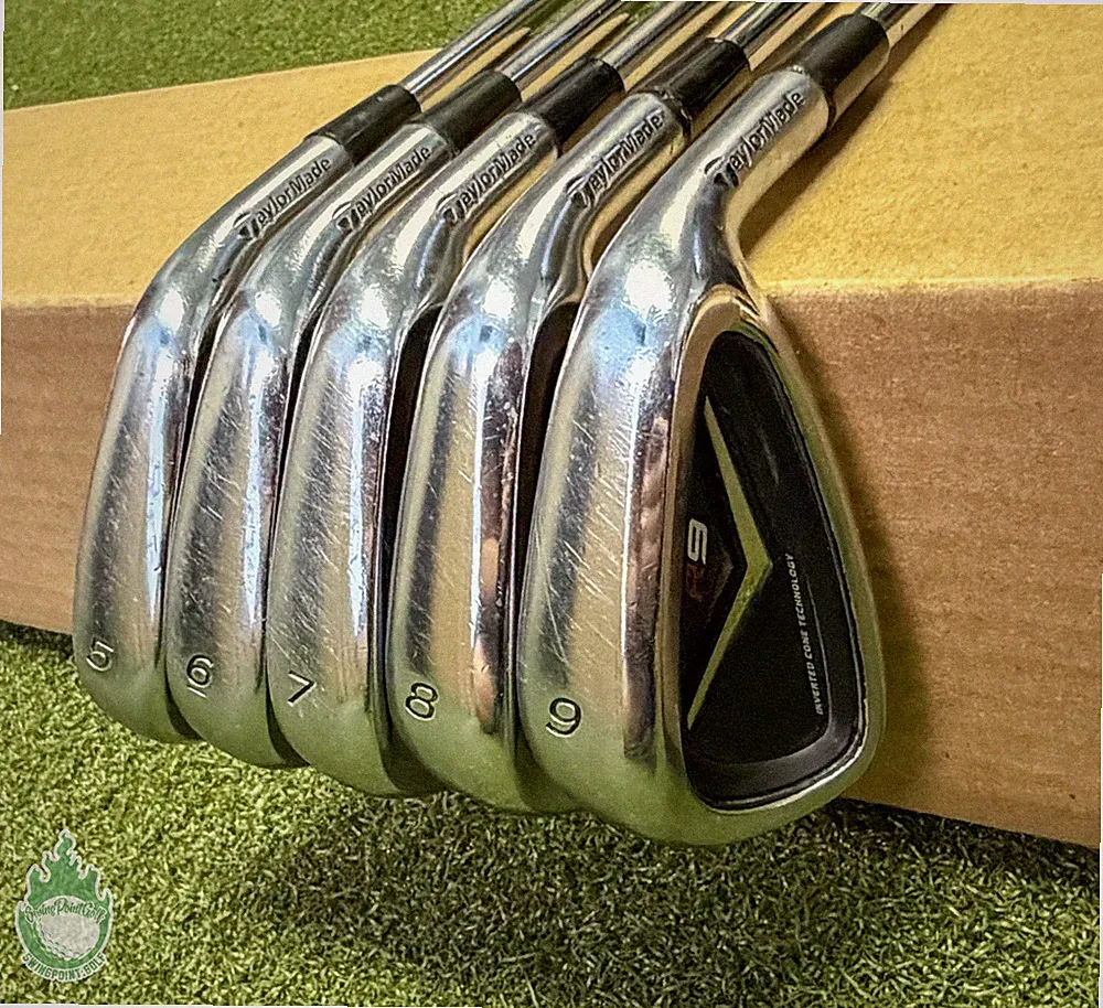Used Right Handed TaylorMade R9 Irons 5-9 Stiff Flex Steel Golf Club Set