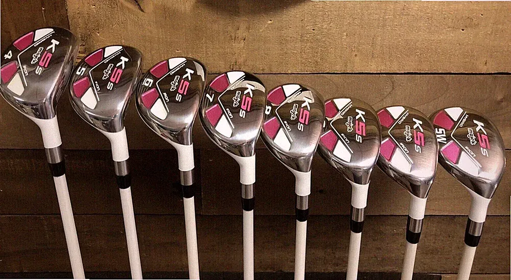 USED Right Senior Womens Majek Golf White Hybrid Set 4-SW Lady Flex 132-KMT5