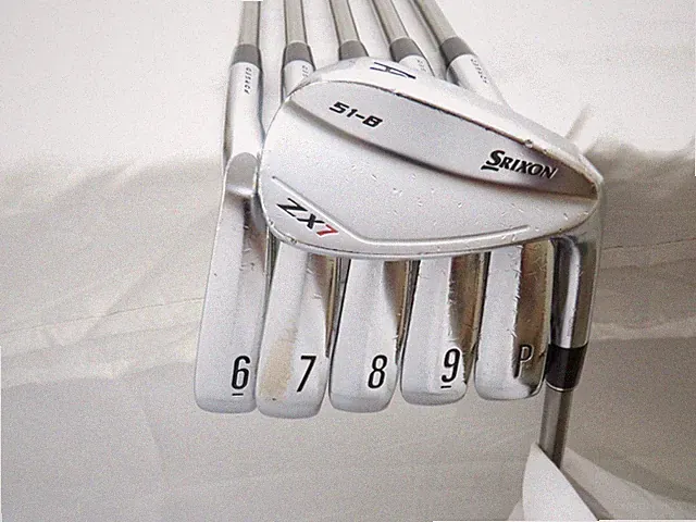 Used Srixon ZX7 Forged 6-PW,AW SteelFiber i110 CW Stiff Flex Graphite Shafts