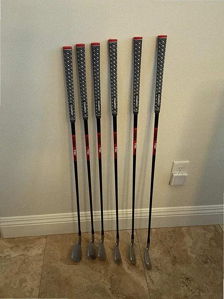 Used Srixon ZXiR HL Iron Set 6-PW,AW KBS Max Graphite 80 Stiff Graphite Shafts