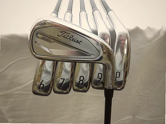 Used Titleist T350 Forged Iron Set 5-PW Tensei Red Regular Flex Graphite Shafts