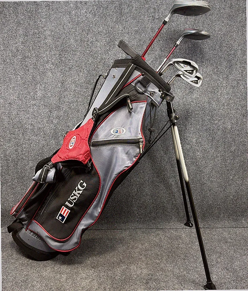 USKG Kids Golf Club Set UL60 DV2 5 Clubs + Bag Juniors 57-63"Tall Age 10-12 LEFT
