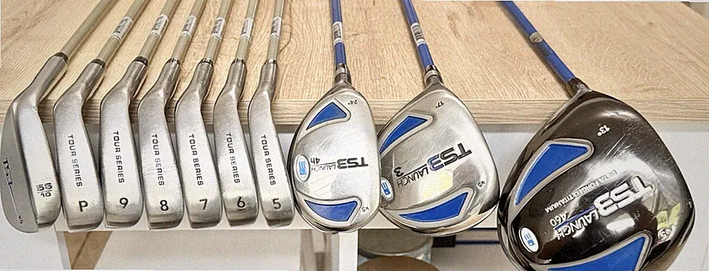 USKG TS3 V5 Golf Club Set Graphite Steel Driver Woods Irons Wedges 66" Left-Hand