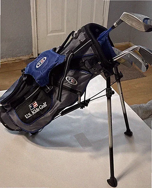 USKG US Kids Golf Set WT-25u RH Junior 4 Club Set W/ Bag 7,PW,Driver,Putter