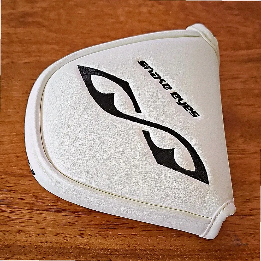 Venom Snake Eyes White/Black Magnetic Golf Putter Head Cover, 1pc