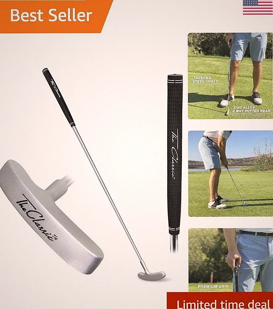 Versatile 35” Classic Putter – Choose Blade or Two-Way, Perfect for Indoor Play