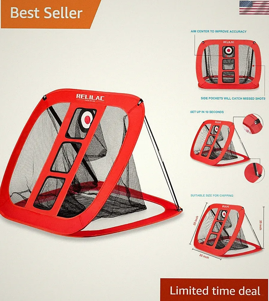 Versatile Golf Chipping Net with Multiple Targets - Fun for Family & Friends