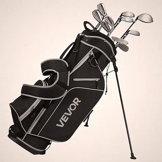 VEVOR 12-Piece Men's Golf Set Right Handed 460CC Driver Irons Putter & Bag