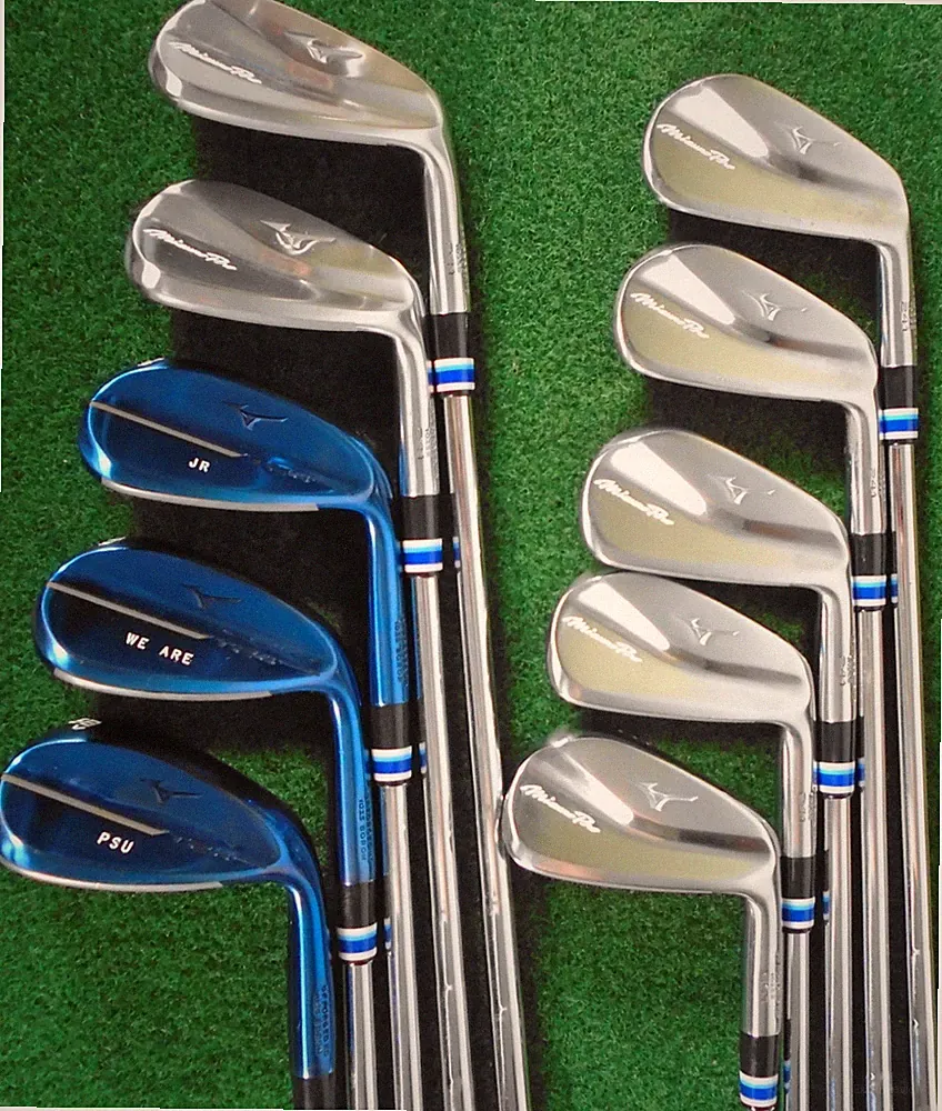VG Mizuno Pro 241 Iron Set 4-PW, T-1 50, 54, 58 Wedges, KBS Tour 120 Stiff, Std.