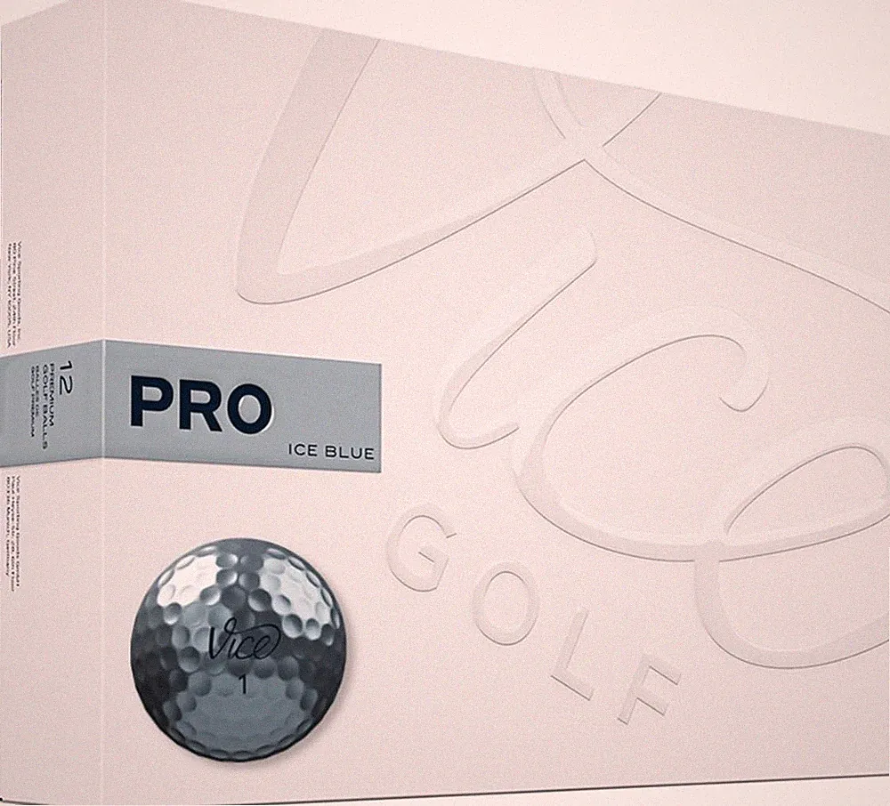 Vice Pro Golf Balls, Pro Ice Blue (One Dozen)