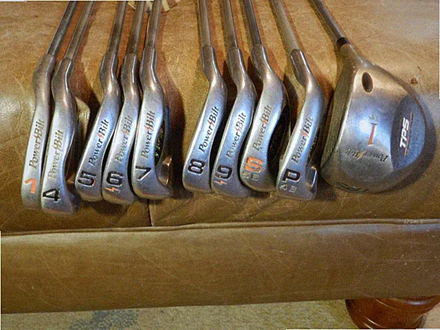 Vintage 10pc Power Bilt Dynasty Plus Golf Club Set /Dynamic Gold Right Hand D76K