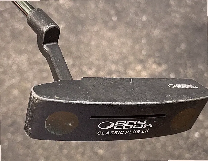 Vintage 1990 Ray Cook Classic Plus H Putter 35” LH Brass Weights Sound Slot