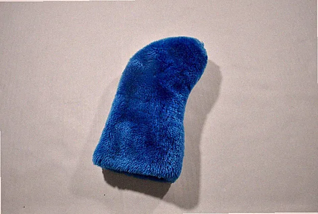 Vintage 80s 90s Hybrid Wood Blue Fleece Golf Club Course Headcover