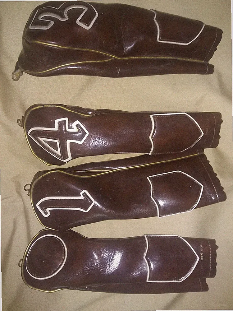 Ben Hogan AMF Brown Faux Leather Head Covers Set of 4