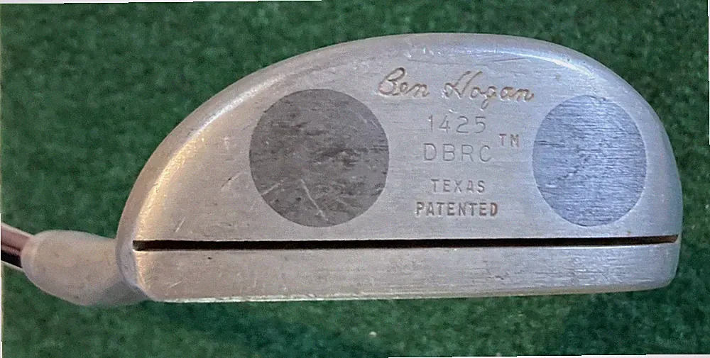 VINTAGE BEN HOGAN 1425 MALLET PUTTER (DESIGNED BY RAY COOK) - 35" ALL ORIGINAL