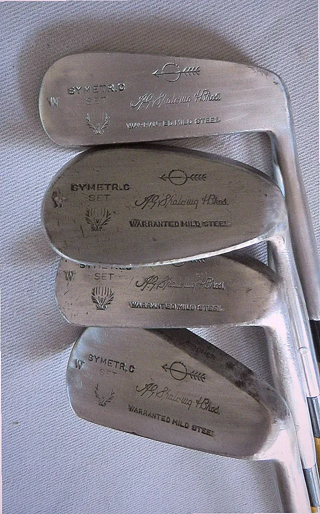 VINTAGE BEN HOGAN DRIVERS & SPADLING SYMETRIC IRONS YOUTH SET RIGH HANDED