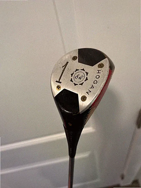 Vintage Ben Hogan Persimmon 1 Wood Driver Speed Slot Steel Shaft Original Grip