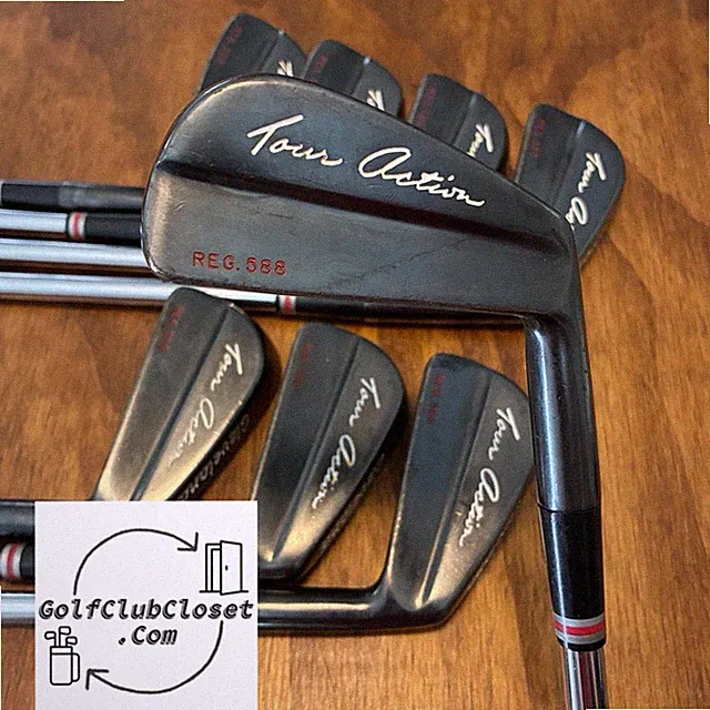 Vintage Cleveland Tour Action Reg. 588 Gunmetal Iron Set / 2-9i Stiff Steel S300