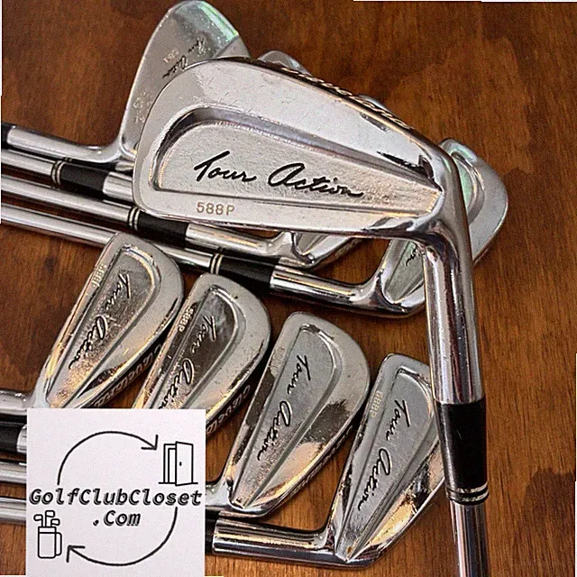 Vintage Cleveland Tour Action Reg. 588P Iron Set / 2-PW Stiff Steel Dynamic Gold