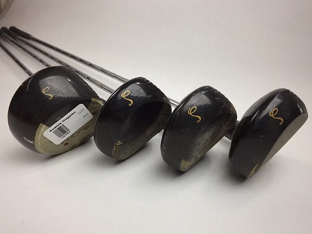 Vintage Cobra Driver, 3 - 4 - 5 Fairway Woods Golf Clubs RH Steel