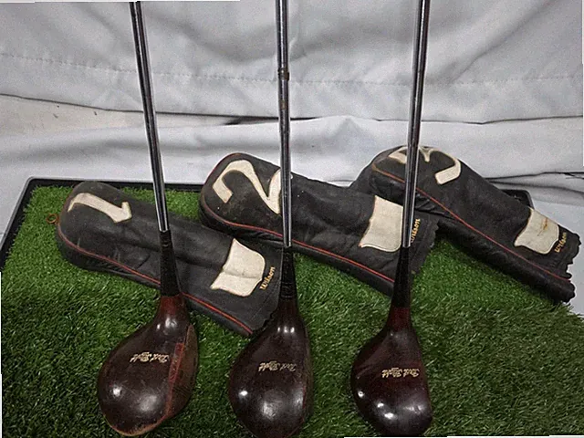 Vintage First Flight Hand Made Spoon Brassie Driver Woods RH Steel Shaft