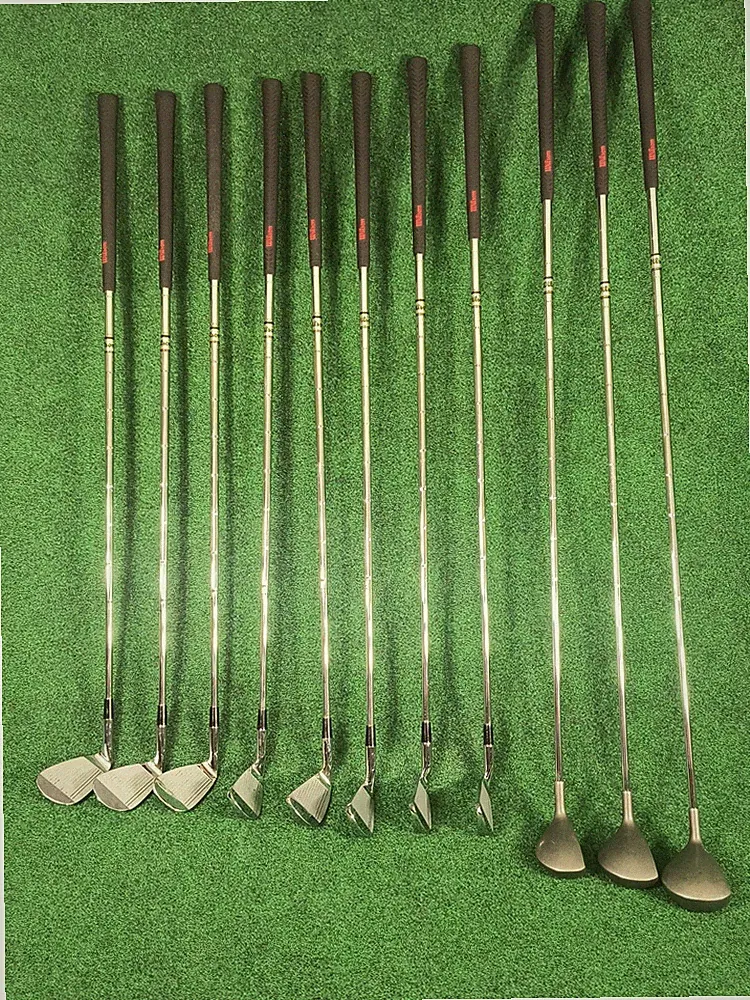 Vintage Golf Club Set NEW Wilson Powersole 3-9 Irons, PW & 1, 3, 5 Woods Set NOS
