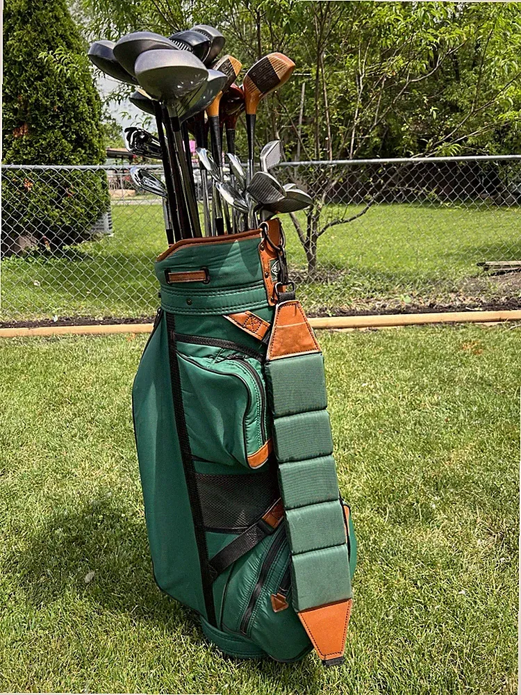 Vintage Golf Club Set Persimmon Woods Irons Putters & Burton Golf Bag