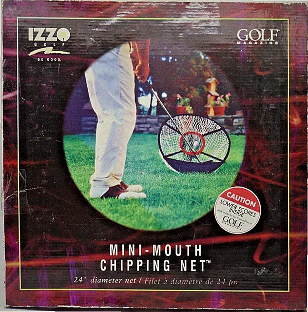 Vintage Izzo Golf Mini Mouth 24" Chipping Net , Foldable, All Weather NEW IN BOX