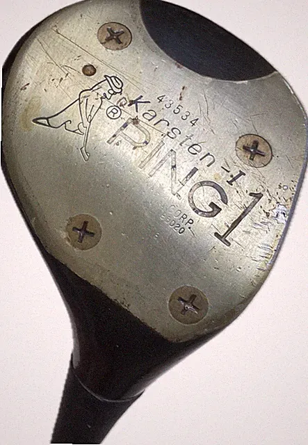 Vintage Karsten-I PING 1 Wood Driver RH 43” Steel Shaft Silhouette Lamkin Grip