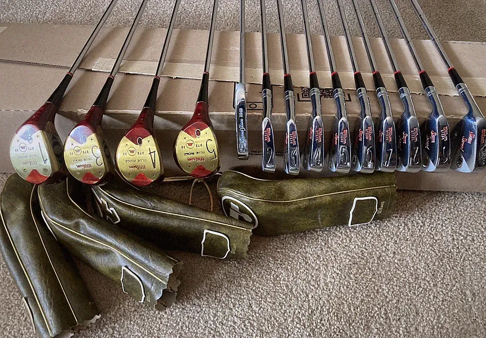 Vintage LH Sam Snead Blue Ridge Golf Clubs Complete Set 27232 Left Handed 9/10