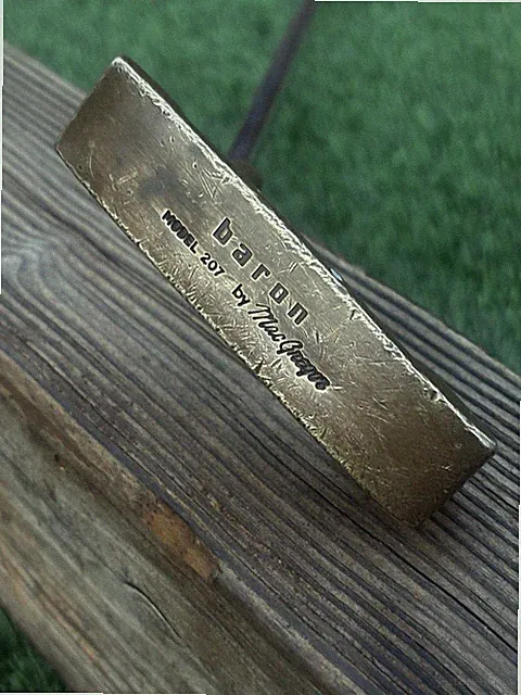 Vintage MacGregor Baron Model 207 Brass Head RH Putter-Steel Shaft