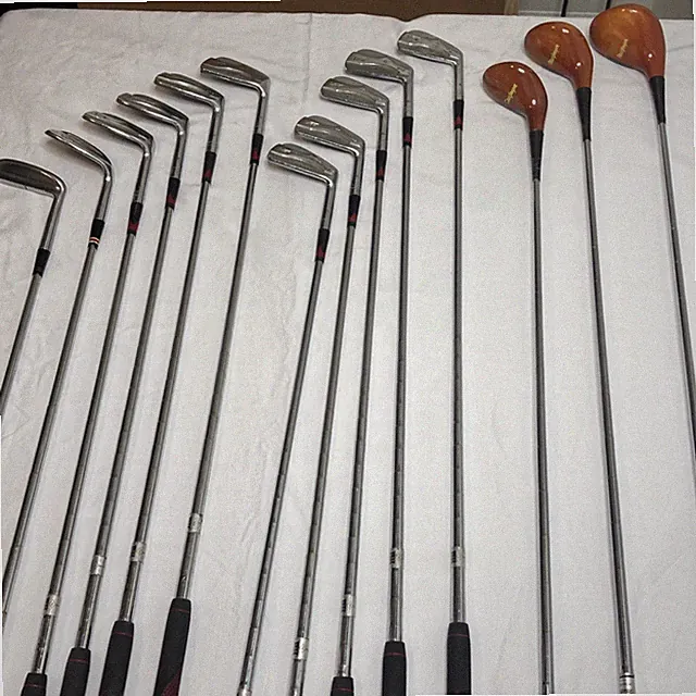 Vintage MacGregor complete Golf Set with Irons, Woods, Sand Wedge and Putter.