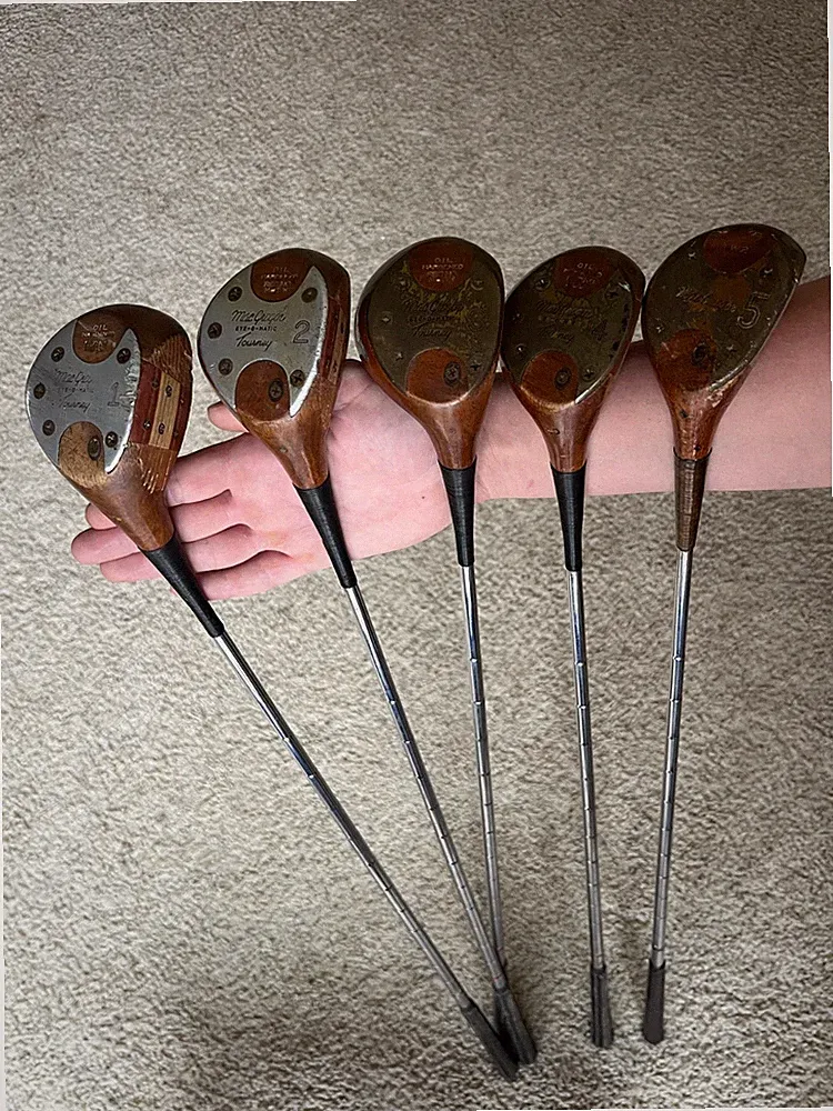 Vintage MacGregor Eye O Matic Tourney Woods M85W 1,2,3,4 Right Handed + #5 TW2