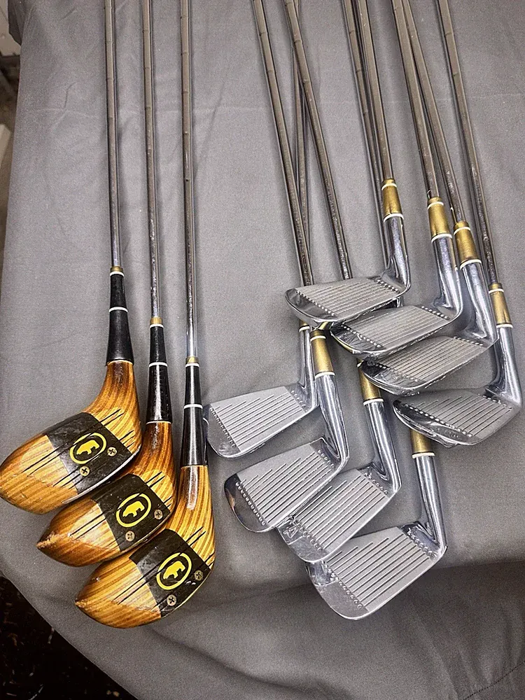 Vintage MacGregor Jack Nicklaus Golden Bear Golf Club Set 1/3/4W, 3-Wedge RH