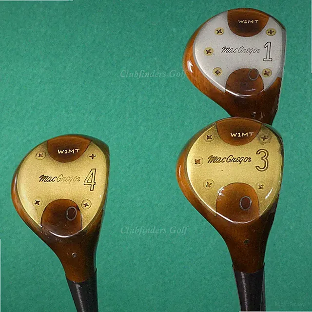 VINTAGE MacGregor MT Tourney W1MT 1, 3 & 4 Factory Steel Firm SET OF 3 *READ*