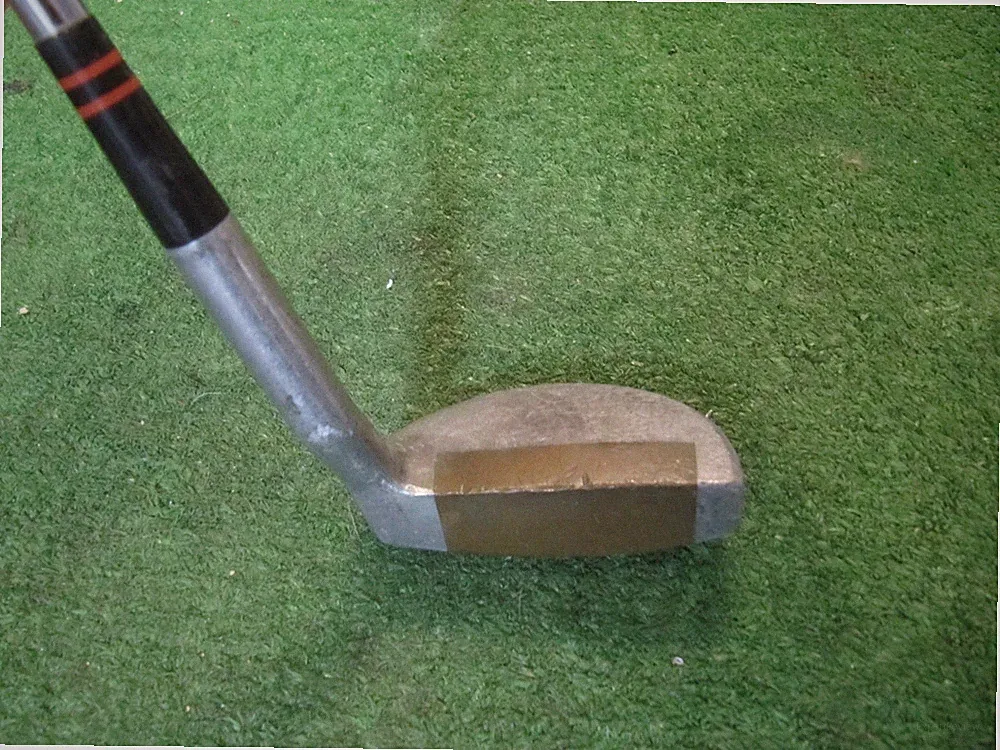 VINTAGE MACGREGOR PERRY COMO 144 PUTTER, LEATHER WRAPPED GRIP, LEFT-HANDED