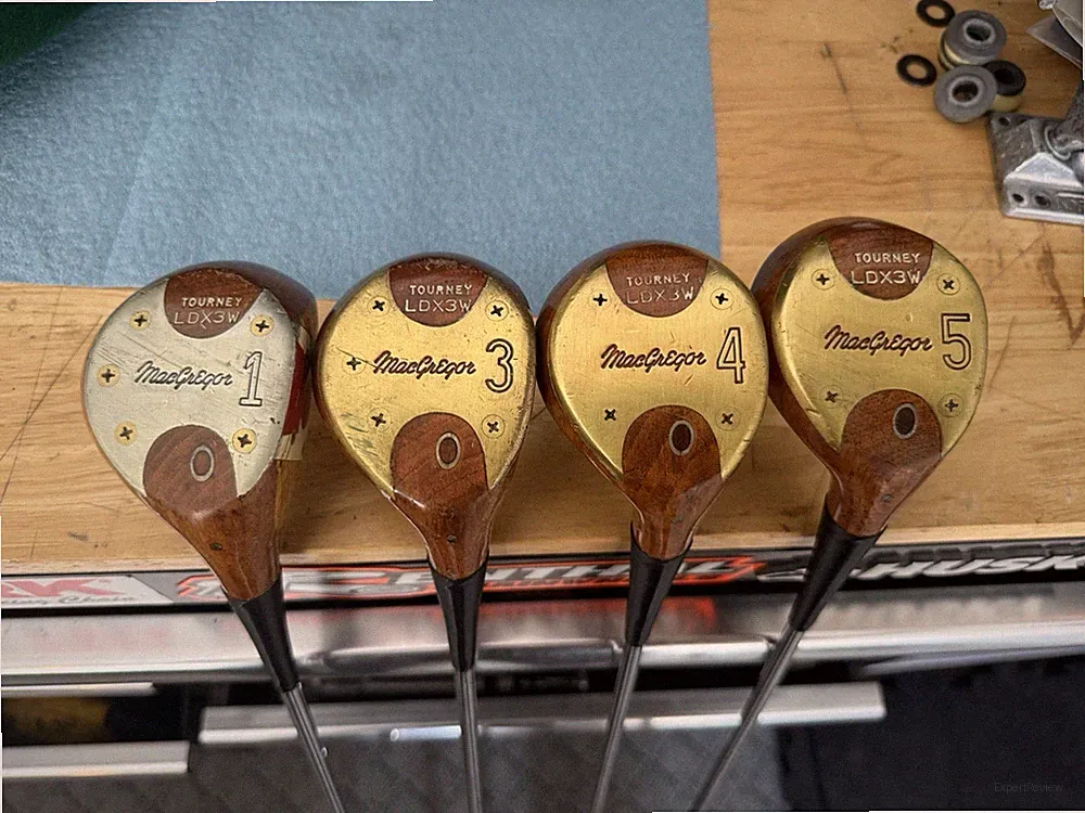 Vintage MacGregor Tourney LDX3W Persimmon Woods 1 3 4 5 Original Shaft MINT