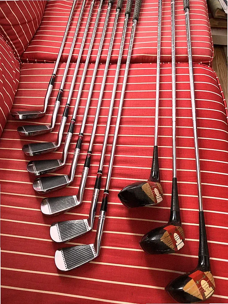 Vintage Macgregor Tourney MT2 CF 4000 Steel Irons & Woods RH Golf Club Set NICE!