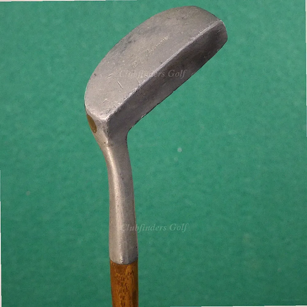 VINTAGE Otey Crisman Heel-Shafted Wood-Shafted Mallet 35" Putter Golf Club