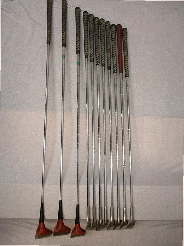 Vintage P & G Punch. G I SUS-304 3-9, S Irons and 1,3,5 Custom Woods set RH ping