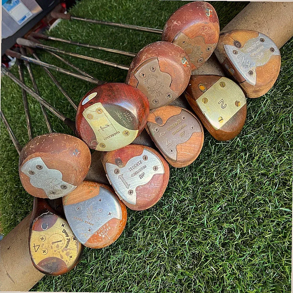 Vintage Persimmon Fairway Driver Wood Lot of 10 Macgregor PowerBilt Tony Pena